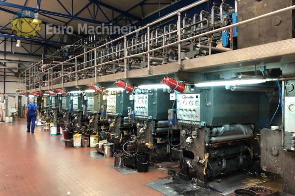 CERUTTI Rotogravure printing press. Geared rotogravure printer
